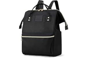 ‎TZOWLA Mini Damen Rucksack, Klein Stylish Uni Schule Reisen Freizeit Backpack Buchtasche, Arbeit Taschen Einkaufen Leichtgewicht Backpack für Mädchen Schüler 13,3 Zoll Laptop Notebook-Schwarz