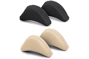 Sibba Insertos De Relleno De Dedos Unisex Transpirables Suaves Con Tapón Para El Antepié Almohadilla Para El Talón Alto Alivio Del Dolor De Pies Para Mujeres Y Niñas (Nude Y Negro)