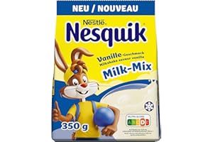 Nestlé Nesquik Milk-Mix Vanillegeschmack, Getränkepulver für Milchshakes & kalte Getränke, 1er Pack (1 x 350g)