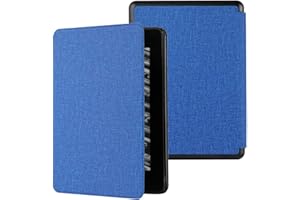 MOKASE Case Compatible with 6" Kindle Paperwhite (Fits 2012,2013,2015,2016 Version), Model NO: EY21 / DP75SDI, Slim Hard Case Protective Case Cover with Smart Wake/Sleep Funtion, Cloth Blue