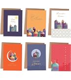 Regal Publishing Biglietto Auguri Eid Mubarak: Formato 17,8x12,7 Cm Con Luna E Lanterne, Prodotto In UK