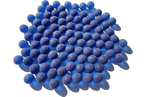 FAIRY TAIL & GLITZER FEE 90 sztuk 500 g niebieskie szklane kulki mrożone 16 mm szklane kamienie marmurki wypełnienie wazonów niebieskie marmury błyszczące kamienie dekoracyjne miseczka do zabawy w