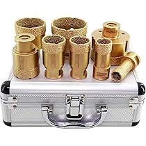 SHDIATOOL Diamant-Bohrset 8-tlg. - Für Fliesen, Granit & Marmor | 20-68mm Mit M14-Gewinde