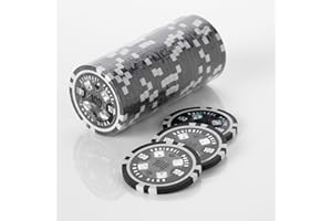 Squirrel Poker 15G Poker Chips - Design Poker Club 15G Poker Chips Colour = Black, Value = $100