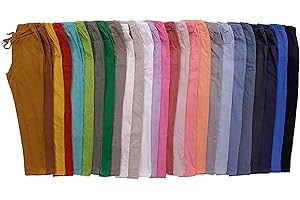 NORDBURY Ladies Italian Stretch Plain Pants Magic Fit Trousers Womens Magic Crushed Casual Joggers