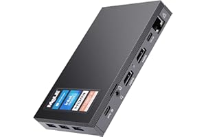 ‎MELE MeLE Quieter3C Mini PC Lüfterloser Celeron N5105 16GB 512GB Windows 11 Pro Micro Desktop Computer mit Gigabit Ethernet, Volle Funktion USB-C, WiFi 6, IPXE, 2X HDMI2.0, 4K DREI Anzeige, Vesa-Mount