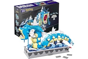MEGA - Pokémon Kinetic Gyarados set di costruzioni con 2186 mattoncini e pezzi compatibili, arti snodati, set regalo per costruttori adulti, regalo per collezionisti HGC24