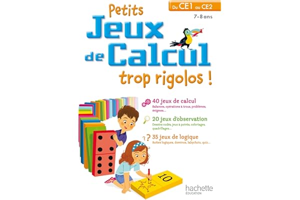 Petits jeux de calcul du CE1 au CE2 - Cahier de vacances