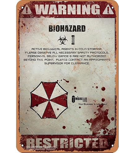Biohazard Metallschild – 27,9 X 41,6 Cm, Gelb, Für Innen- Und Außenbereich, Sicherheitskennzeichnung