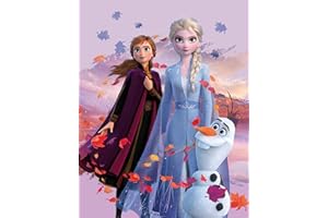 BERONAGE Disney Frozen 2 Tappeto da camera per bambini Dreamteam 100 cm x 133 cm, antiscivolo, antirumore per bambini, tappeto da gioco, tappetino da gioco, tappeto da ragazza Anna Elsa Olaf Sven Kristoff