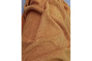 Tissus et Nappes Westeel - Tissu Micro Éponge Bambou Doudou Oeko-Tex® - par 50cm - 305g/m² Largeur 155cm (Camel)