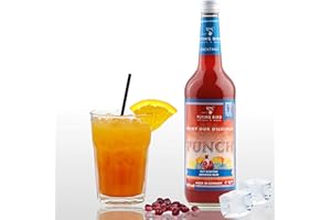 FLYING BIRD DRINKS & MORE Cocktail Planter's Punch 28% Vol. | Bar Premix für 17 fertige Cocktails mit Alkohol | Flasche 0,7l mit allen Zutaten | Einfach mit Orangensaft mixen