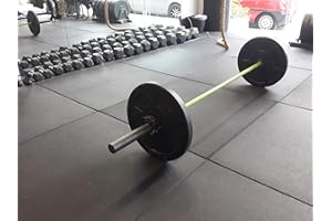 Cannons UK 20mm Flatline 1m x 1m x 20mm Commercial Rubber Gym Flooring Garage (1 square metre) Black