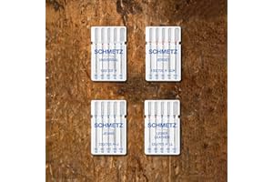SCHMETZ | 20 Agujas para máquinas de coser | Vario Set | para los materiales más comunes | Surtido | Universal/Jersey/Jeans/Cuero LL
