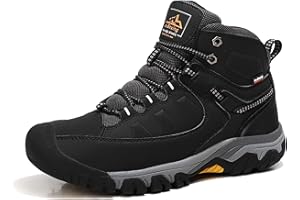 AX BOXING Obuwie zimowe męskie z ciepłą podszewką, buty trekkingowe, rozmiar 41-46