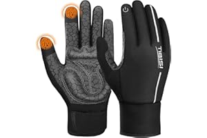 Alaplus Guantes Invierno Termicos Impermeable Hombre Mujer Guantes Ciclismo Moto Pantalla Táctil Antideslizantes Guantes Deportivos Running Cálido Resistentes al Viento para Esquí Gym Senderismo
