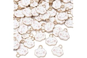 KitBeads Enamel Jewellery Making Charms Assorted Colorful Pendant Charms for Jewellery Making Bracelets Necklace Bulk