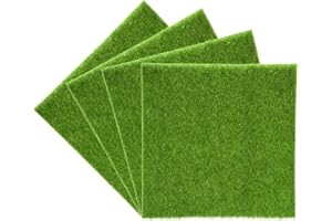 RAGUSO Kunstrasenmatte Grün Nicht-Qoven Stoff Kunstgras Rasenteppich Rasengarten Micro Landscape Ornament Home Decor Teppich für Haustiere(30 * 30cm)