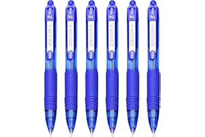 ZEBRA TECHNOLOGIES Zebra Z-Grip - Bolígrafo retráctil (6 unidades, 1 mm, 1 mm), color azul