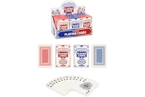 HENBRANDT Standard Playing Cards 12 x Decks - Classic Red Blue Poker Bridge Card Game Set for Adults Family Entertainment Parties Clubs Casinos Tournaments - Individually Security Sealed
