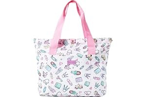Nurse is Love Bolso Mujer Grande con Asas para Enfermera - Bolsos Tote Bag Multiples Bolsillos Para una | Organizador, Guarda Tijeras Enfermeria, Regalos, Tcae Accesorios