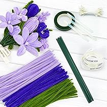 521-teiliges Pfeifenreiniger Set - 5 Pastellfarben Für Bastelblumen & DIY Projekte