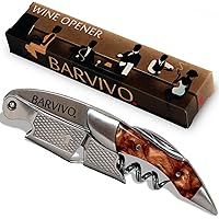 BARVIVO Professioneller Korkenzieher - Allround-Flaschenöffner für Bier-, Wein- & Folienflaschen - Zuverlässiges…