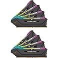 Corsair VENGEANCE RGB PRO SL 256GB (8x32GB) DDR4 3200MHz C16 Desktop Memory (10 Individually Addressable RGB LEDs, Optimised for Bandwidth and Response Times, Custom Performance PCB) Black