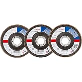 Bosch Professional 3 Adet Flap Disk Seti X431 Standard for Metal, &Ccedil;elik ve Paslanmaz &Ccedil;elik Taşlama i&ccedil;in, A&ccedil;ılı, 115 mm, Kum K