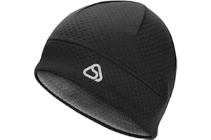 AOPREL Laufmütze Herren, Damen Atmungsaktive Sportmütze mit Einseitige Feuchtigkeitsableitende Schnelltrocknend, Winddicht Thermo Mütze, Ideal für Joggen Radfahren Motorrad Ski Outdoor-Aktivitäten