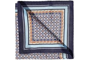BRERA 67 - Fazzoletto da Taschino Elegante in Seta, Fazzoletti per Abiti e per Giacche 25X25 cm, Accessorio Uomo per Cerimonie e Matrimoni, Pochette Classica