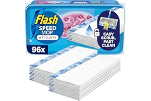 Flash Speedmop Wet Cloth Refills, Floor Cleaner, Wild Orchid, 96 Count (24 x 4)