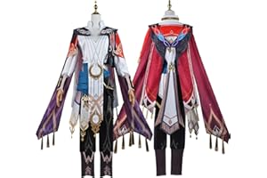 OSIAS Costume Cosplay Genshin Impact, Versione migliorata con Tessuti di Alta qualità, Accessori e vestibilità migliorati
