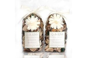 Qingbei Rina Pot pourri Bags,Vanilla Scented Pot pourri Bowl Filler,Dried Flower,Home Fragrance Sachet, Party Vase Decor-Mini