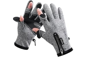 BHIDENAW Guanti Invernali Caldi Guanti Ciclismo Guanti Uomo Guanti Moto Guanti Mtb Guanti Bici Guanti Touchscreen Impermeabili Antivento per Corsa Ciclismo Pesca Arrampicata