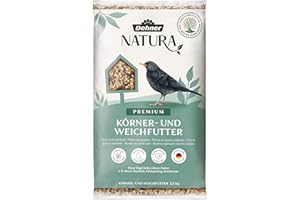 Dehner Natura Premium Nourriture pour Oiseaux Sauvages, pour granivores, mangeurs d’Insectes, avec crustacés et Insectes, 2,5 kg