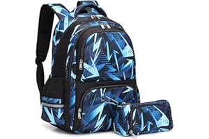 Kimwadalh Sac à Dos Pour école Collège Sac a Dos Scolaire pour Garcon Cartable Enfant Teens Backpack