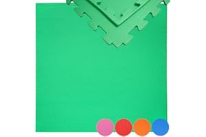 eyepower Tapis Puzzle de Fitness 90x90cm incl embouts extensible Protection Sol de Sport en mousse EVA épais 12mm