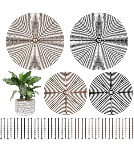 Bloempotrooster, 4 stuks, 30 cm, bloempotrooster, rooster