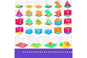 Gontence 28 Stück Geduldspiele für Kinder mit 28 lila Beutel - Knobelspiel | Mini Spiele für Kinder & Erwachsene | Mitgebsel Kindergeburtstag Give Aways | Spielzeug Geschenke Pinata Füllung