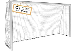 ‎PEAKVONDER PEAKVONDER Aluminium Football Goals for Garden Children and Adults - Rustproof Football Goal Children Outdoor Includes Ground Anchor, Use Over Several Years Goal Children Football Garden