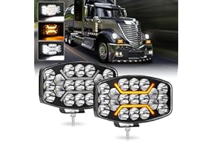 CO LIGHT 2Pcs 10inch 150W LED Work Light with Amber DRL 30000LM IP68 LED Light Bar 12v 24v For Heavy Duty Trucks Pickups ATV SUV Trucks UTV Tractors Excavators