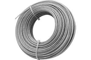 Akuoly Grass Trimmer Line Nylon Steel 2.4mm 50m Round String Trimmer Spool Replacement for Gardens and Lawns