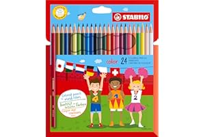 Stabilo Color Crayon de couleur dans emballage en carton 24 pièces