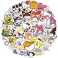 San-Rio Stickers for Kids, 50Pcs Cute Stickers for Girls, Kawaii Stickers for Children Party Bags Filler, Waterproof Vinyl Stickers for Laptop, Skateboard, Scrapbooking, Bedrooms