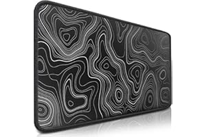 Sidorenko Gamingowa podkładka pod mysz XXL, czarna, duża, antypoślizgowa podkładka na biurko do gier i biura, krawędzie bez strzępienia, precyzyjna i trwała, MAXLVL, 900 x 400 mm