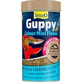 Tetra Guppy Colour Mini Flakes 250 ml | Fine Flakes | Intense and Bright Coloration