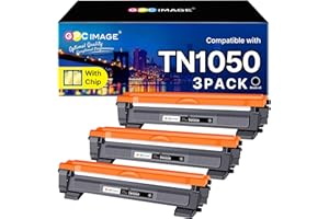 GPC Image Toner Cartridges Replacement for Brother TN1050 - Compatible with DCP-1610W, 1510, 1512, 1612W, HL-1210W, 1112, 1110, 1212W, MFC-1810, 1910W (Black, 3-Pack)