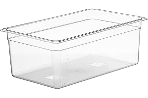 LIPAVI Sous-Vide C20-25 litres, 53,3 x 32,5 x H : 20,3 cm. Polycarbonate solide et transparent. Couvercles assortis pour Ano*a, Wancle et autres marques. Vendus séparément. Convient au cadre L20