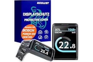 WEGLUST Custodia Set per Bosch Purion 200 Display (BRC3800) & Kiox 500 Display (BHU3700) - Protezione schermo da graffi, urti - Accessori Ebike